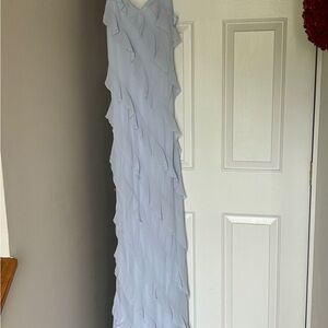 Altar’d State Elegant Light Blue Layered Dress, EUC- L